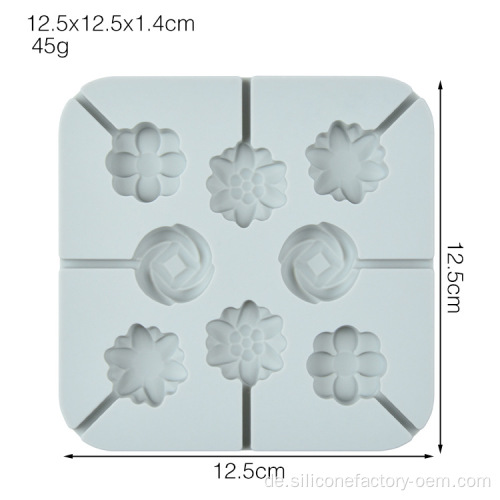 Silikonschokoladenform Lutscherform